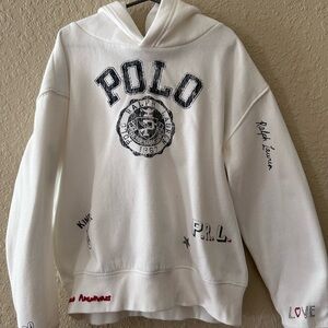 Polo by Ralph Lauren Embroidered Hoodie for girls Size( L 12-14)